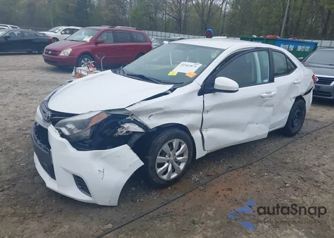 2015 Toyota Corolla Le из США, поврежденный, VIN 2T1BURHE0FC371689